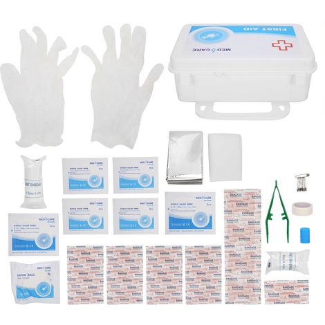 Trousse de Secours Rigide Urgence Kit Premiers Soins Maison Camping Chasse Sport Extérieur Traitement Blessure Matériel Portable (1/5)