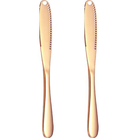 Couteau À Beurre - Couteau À Tartiner Et À Enrouler - Acier Inoxydable - Pour Pain Toast Et Petits Déjeuners - 1 Pièce (1/5)