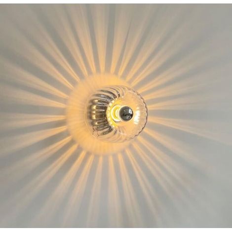 Nordic Vintage Wall Sconce Simple Wall Lights Living Room Bedroom Retro Glass Wall Lamp Backdrop Wall Light Fixture Ceiling Lights (1/5)