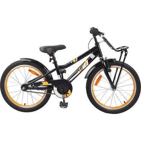 Teenpull – Kinderfahrrad 18 Zoll für 5-7 Jahre alt Orange Schwarz (1/5)