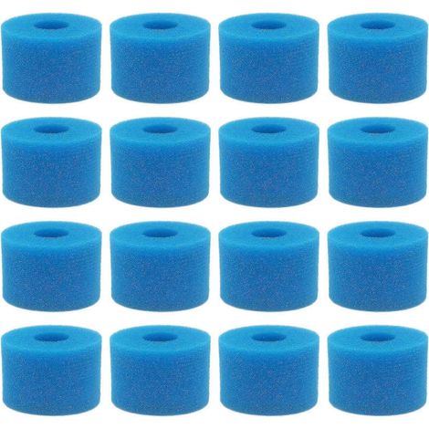 16-teiliges Set wiederverwendbarer, waschbarer Schaumstoff-Whirlpoolfilterkartuschen Typ S1 für Pure Spa