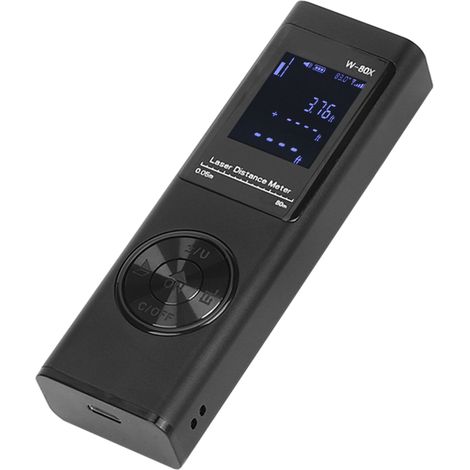 Télémètre portable mini USB de 40 m / 131,2 pi, étanche à la poussière et à l'eau (IP54), haute précision (1/5)