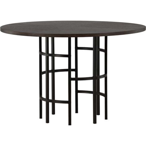 Copenhagen table de salle à manger Ø115cm mocca. (1/5)