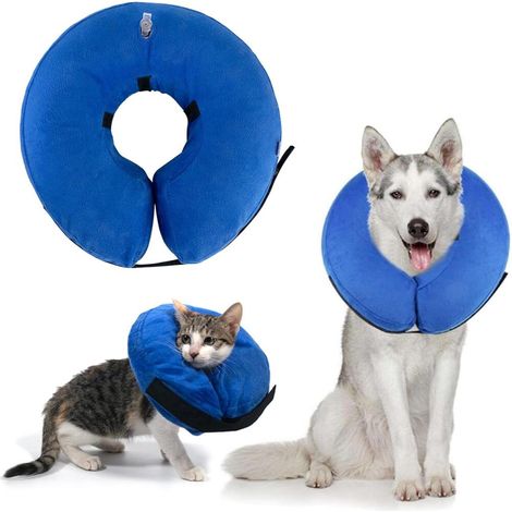 Inflatable Dog Collar Pet Recovery and Protection Cover Cone Alternative Neck Collar After Surgery (1/5)