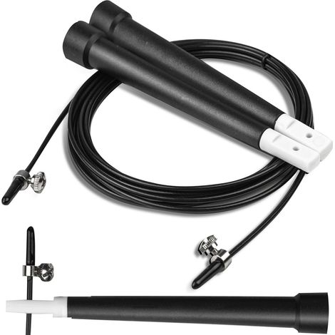 Schwarzes springseil fur das training neo sport ns 955