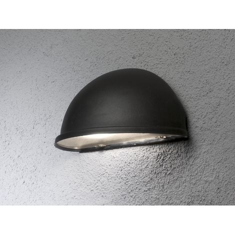Außenwandleuchte Downlight TORINO schwarz, 28 x 13,5 cm, Hausbeleuchtung