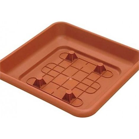 1PZ FIORIERA QUADRA sottovaso cm 24 x 24 per fioriera LAURUS