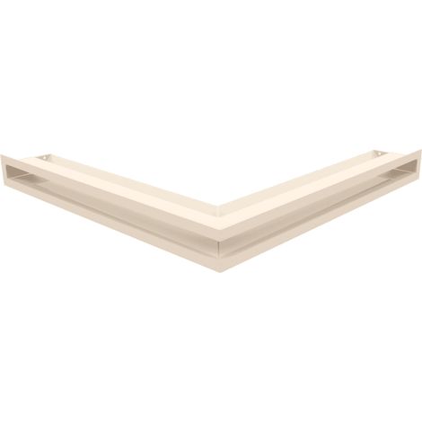 Eck-Lüftungsgitter LUFT 56x56x6 Creme Slim (1/5)