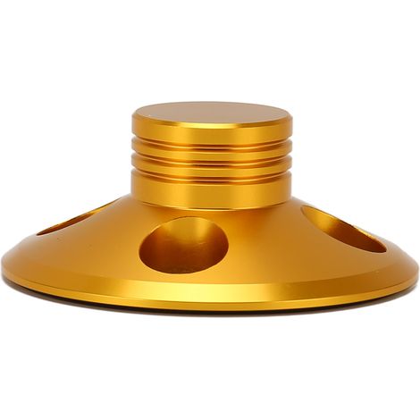 Pince de stabilisation en alliage d'aluminium pour platine vinyle LP, universelle 50Hz 60Hz, couleur or (1/5)