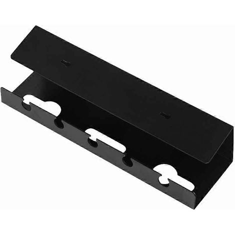 Goulotte de gestion des câbles sous bureau avec clips, sans perçage, pour fixer les cordons d'alimentation et les câbles plats. (1/5)