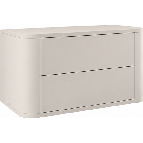 Badplaats Mueble Bajo Lavabo Como 80 cm – Beige – Suspendido con (1/4)