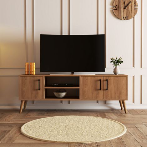 TV-Möbel Exxen Eiche Melamin 150x52x34 cm (1/5)