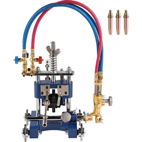 Mophorn Manuelle Rohrschneidemaschine, 5–50,8 mm dicke Rohranfasmaschine mit Kette, 0°-45° einstellbarer Winkel-Gasschneider mit 3 Spitzen, tragbarer Brenner-Anfas-Schneidegerät