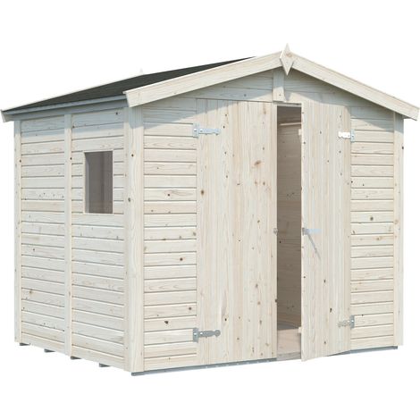 Casetta in legno non trattato Dan A 243X190