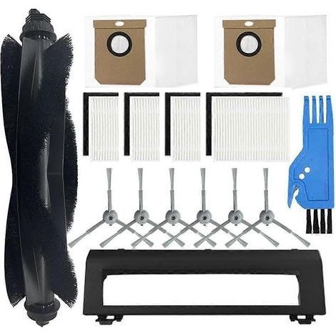 Kit d'accessoires de 15 pièces pour aspirateur robot Eufy Clean L50 / L50 SES / L60 / L60 Hybrid : brosse principale, filtres et sac à poussière. (1/5)