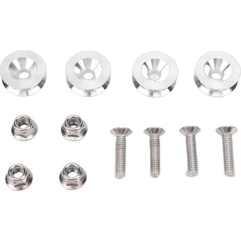 Kit de boucles de boîte arrière de moto à dégagement rapide, 4 pièces, support de coffre en alliage d'aluminium, coussinet de douille, entretoises de boucle (1/5)