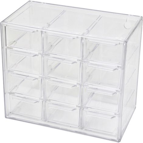 Tischorganizer, transparente Aufbewahrungsbox für den Schreibtisch, 1er-Set für Schüler (1/5)