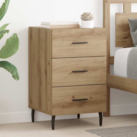 Bedside Cabinet Artisan Oak 40 x 40 x 66 cm Engineered Wood vidaXL (1/5)