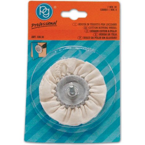 RUOTA TESSUTO PER LUCIDARE Ø 80MM X TRAPANO PG 339.30