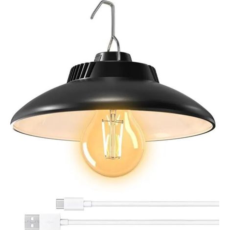Lampe de camping rechargeable,lampe de camping LED avec batterie 2600 mAh,étanche IPX4,2 modes d'éclairage,lampe de tente SANPIE (1/4)