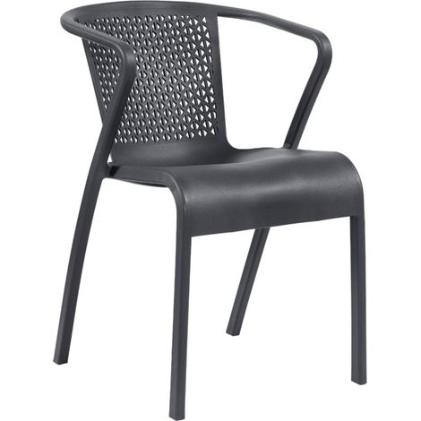 Fauteuil OYA en polypropylène style contemporain pour extérieur