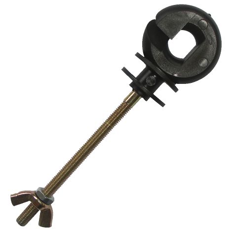 Horizont – Lot de 25 isolateurs annulaires avec filetage long – Fixation sécurisée pour rubans de 12 mm et cordes de 4 mm – Traitement UV