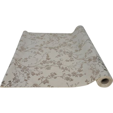 ARPIMEX Rotolo Stampato Branches di Natale H 48 Cm L 3,5 Cm Beige