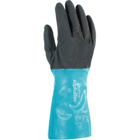 Ansell Paire de gants de protection contre les produits chimiques AlphaTec 58-535W, Taille des gants: 8