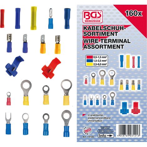 COSSES ELECTRIQUES ISOLEES BGS TECHNIC ASSORTIMENT 160 PCS (1/2)