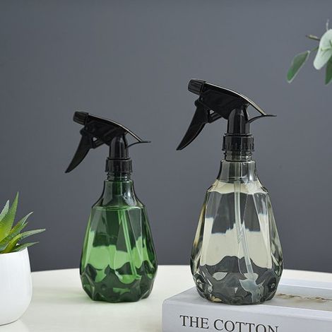 Pulverizador para plantas, dispositivo de riego, pulverizador de niebla fina, artículos de limpieza, jardinería, apto para uso interior y exterior - gris verdoso - paquete de 2 (1/4)
