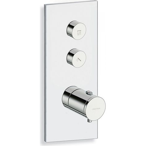Façade Thermo Twist thermostatique 2 sorties Chromé - CRISTINA ONDYNA XT62251 (1/4)