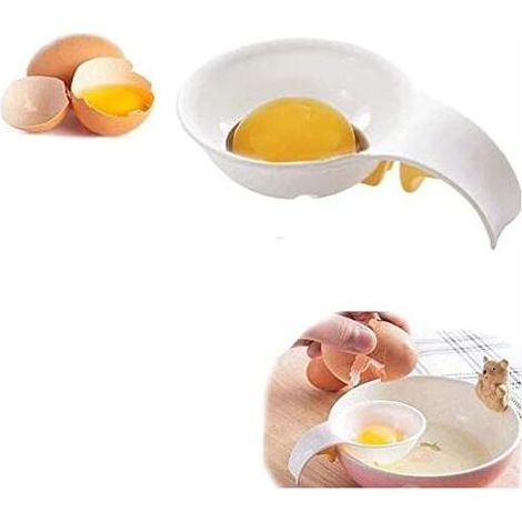 Séparateur d'œufs, séparateur de jaunes d'œufs, séparateur de blancs d'œufs en silicone, séparateur de jaunes d'œufs, œuf de poule, blanc d'œuf, meringue, mayonnaise, Rapanda (1/5)