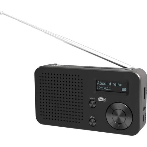 Telestar TELESTAR TOP 100 Schwarz Radio a batteria DAB+, FM Bluetooth, USB Funzione di carica della batteria , ricarica (1/5)