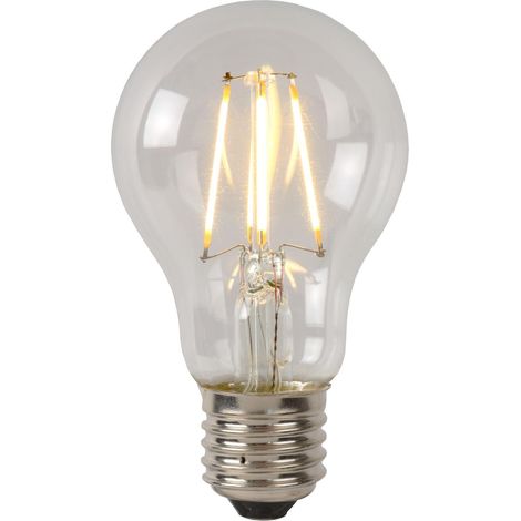 Lucide A60 Class B - Glühfadenlampe - Ø 6,4 cm - LED Dim. - E27 - 1x7W 2700K - Transparent (1/2)