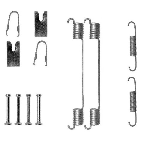 Kit d'accessoires, mâchoire de frein Textar 97031600 AUDI 1608012 440266309R