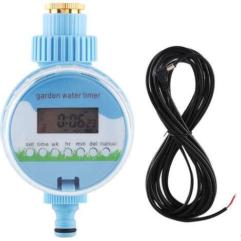 Programmateur d'arrosage électronique avec écran LCD, étanche IP54, pour jardin extérieur, alimentation par pile 9V, connexion robinet 20-25mm (1/5)