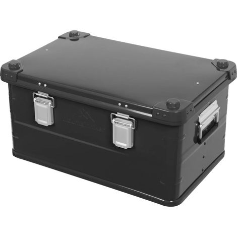 Boîte de rangement, design verrouillable, grande capacité, noir (1/2)