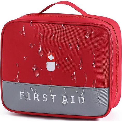 Trousse de premiers secours rouge, étanche, grande, portable, trousse de voyage pour le camping