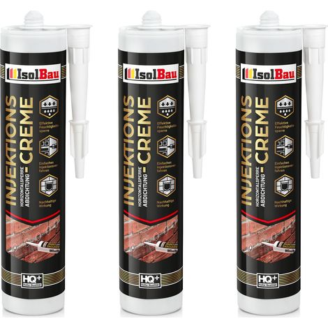 Injektionscreme 3 x 280ml Horizontalsperre Isolbau Horizontalabdichtung (1/5)