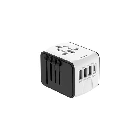 Adaptador Voyage Universel International con 3 USB y 1 tipo C, 1500 W, Prize France vers USA Canada UK EU Australie China Japon