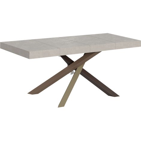 Tavolo allungabile 140/244x90 cm Volantis Premium cashmere gambe multicolore 4/C (1/5)