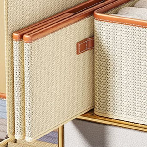 Klädförvaringslåda Strumpor Förvaringsbehållare BEIGE Beige