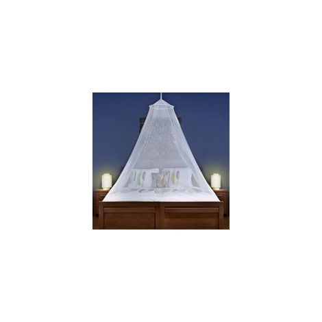 Moustiquaire pour Lits Individuels Jusqu’aux Lits de Grande Taille - Auvent de Lit à 2 Ouvertures ou Entièrement Fermé - Sac de Voyage et Kit de Suspension Gratuits (1/5)