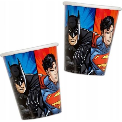Bicchieri della Justice League da 266 ml, confezione da 8 pezzi. (1/4)