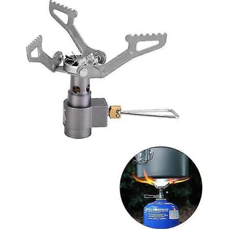 Réchaud de camping ultra-léger en alliage de titane Brs-3000t, réchaud à gaz pour extérieur Hfmqv (1/4)