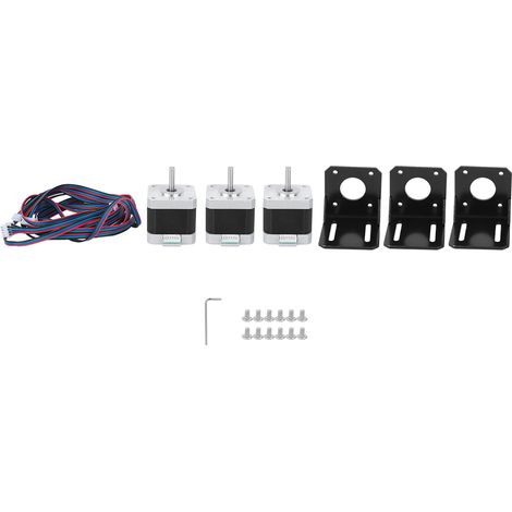 Moteur pas à pas 42BYGHW609 12V bipolaire 4 fils, acier inoxydable 40mm, accessoire imprimante 3D (1/5)