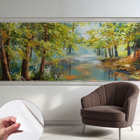 Fotomurale adesivo stickers - per camera da letto - per corridoio - decorazione casa moderna Lago idilliaco 250x104 cm (1/5)
