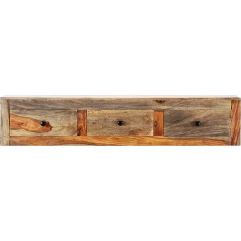 Maison Exclusive - Tavolo Consolle da Parete 100x25x20 cm in Massello di Acacia (1/5)