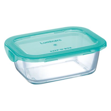 FIAMBRERA DE VIDRIO RECTANGULAR CON TAPA LUMINARC 37CL (1/3)