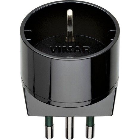Adattatore Vimar S11+P30 nero